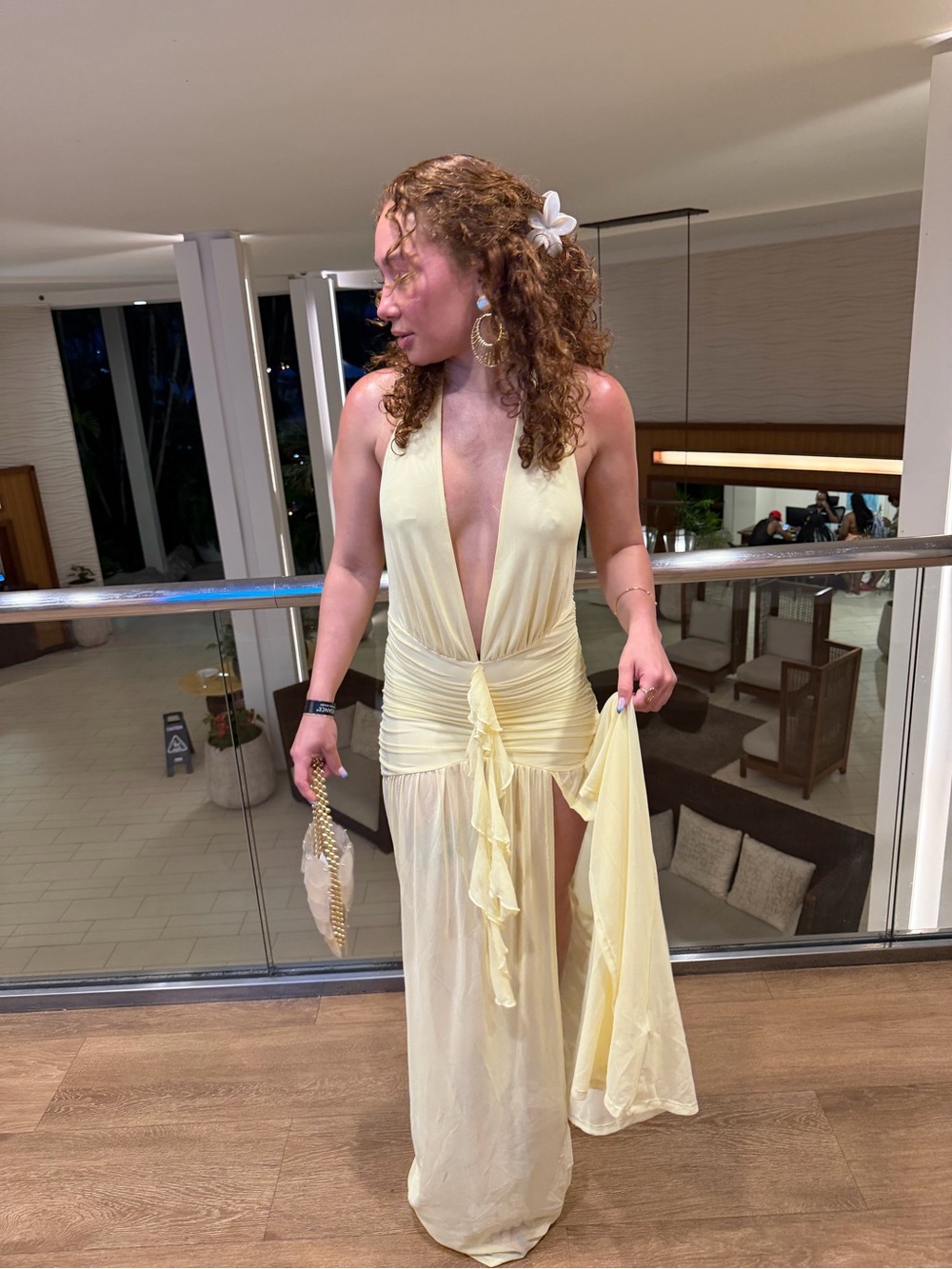Plunge Maxi Dress
